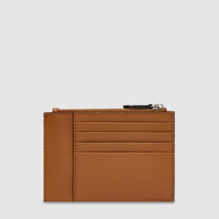 Porte-Cartes Zippé L avec Gousset Ninon en Cuir