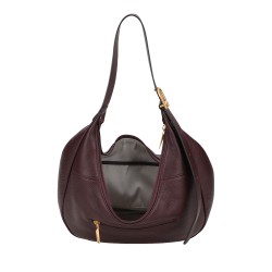 Sac Epaule demi-lune Camille en Cuir