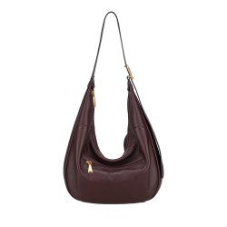 Sac Epaule demi-lune Camille en Cuir