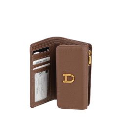 Portefeuille zippé cuir Camille