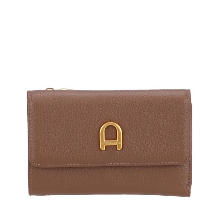 Portefeuille zippé cuir Camille