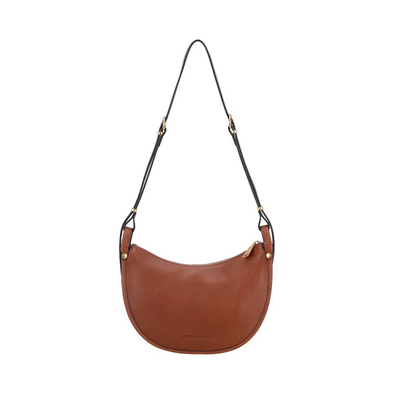 Sac Epaule Demi-Lune Cassidy en Cuir