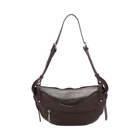 Sac Epaule Demi Lune Charlize en Cuir