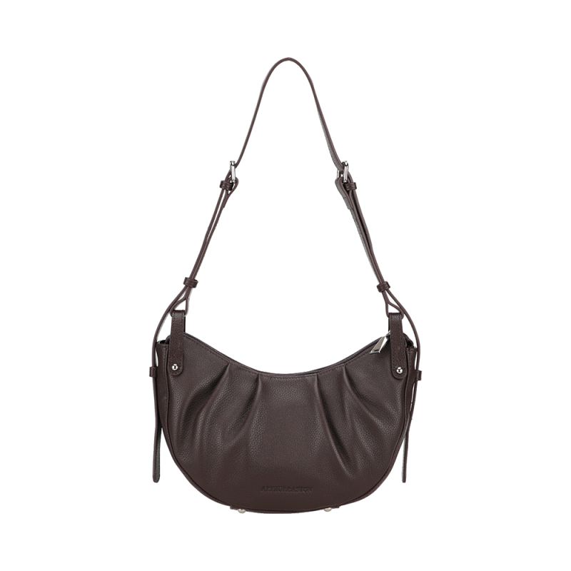 Sac Epaule Demi Lune Charlize en Cuir