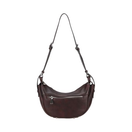 Sac Epaule Demi Lune Elsa en Cuir