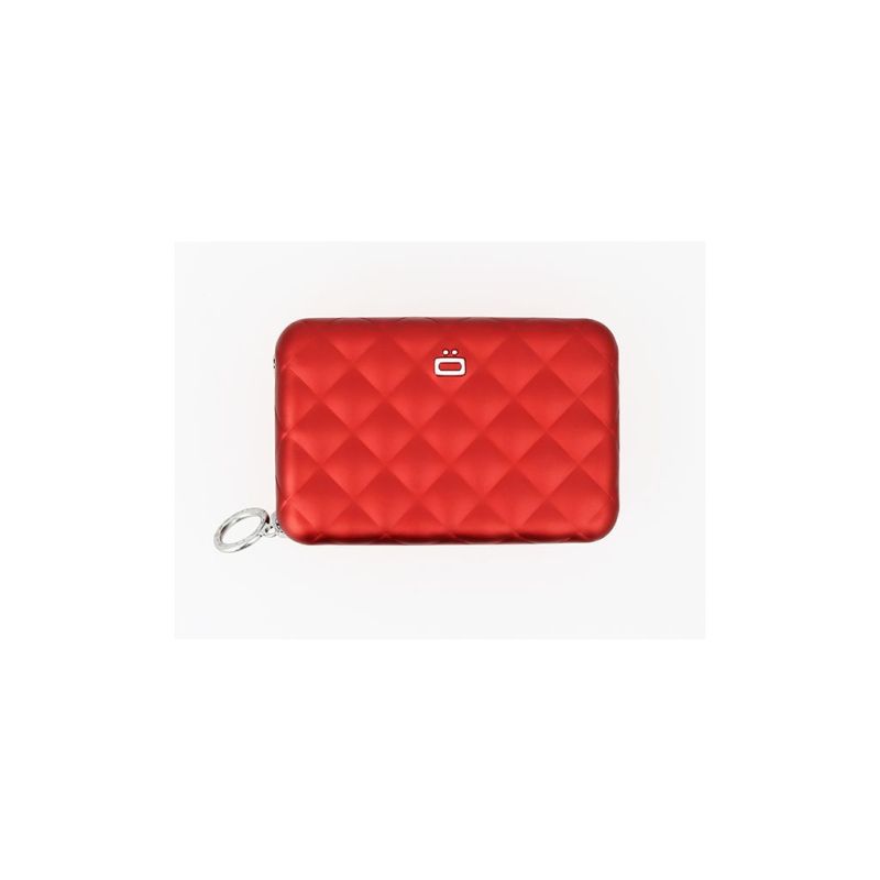 Porte-cartes Quilted Zipper en Aluminium
