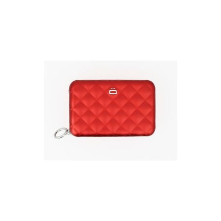 Porte-cartes Quilted Zipper en Aluminium