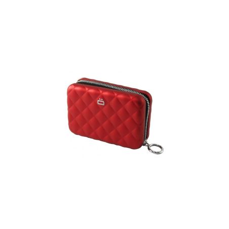 Porte-cartes Quilted Zipper en Aluminium