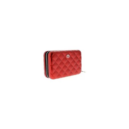 Porte-cartes Quilted Zipper en Aluminium