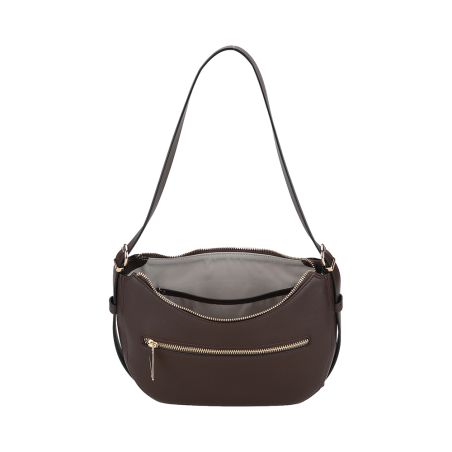 Sac Porté Epaule Demi Lune Léonille en Cuir