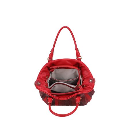 Sac à Main Bourse Patchwork en Cuir