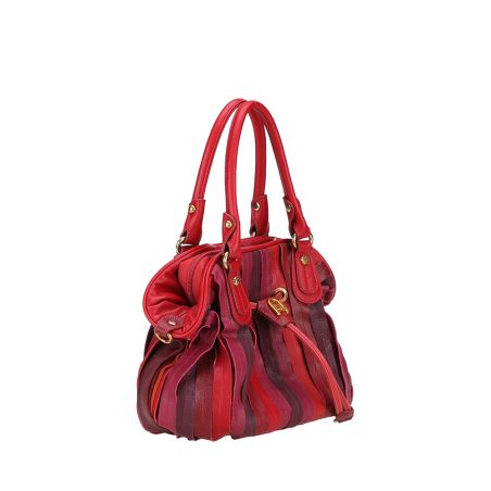 Sac à Main Bourse Patchwork en Cuir
