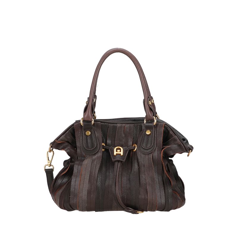 Sac à Main Bourse Patchwork en Cuir