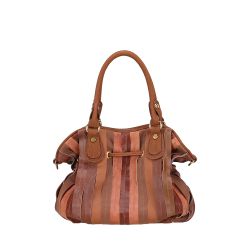 Sac à Main Bourse Patchwork en Cuir