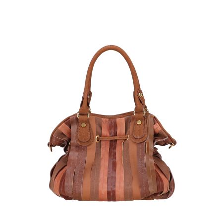 Sac à Main Bourse Patchwork en Cuir
