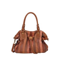 Sac à Main Bourse Patchwork en Cuir