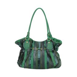 Sac Porté Epaule Bourse Patchwork en Cuir
