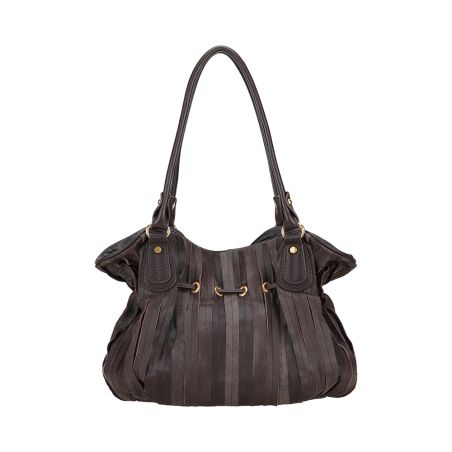 Sac Porté Epaule Bourse Patchwork en Cuir