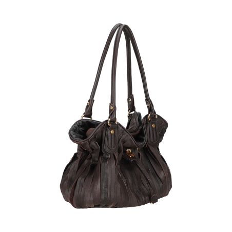 Sac Porté Epaule Bourse Patchwork en Cuir