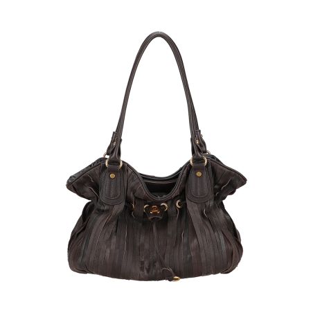 Sac Porté Epaule Bourse Patchwork en Cuir