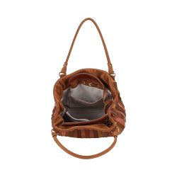Sac Porté Epaule Bourse Patchwork en Cuir