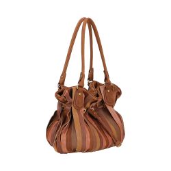 Sac Porté Epaule Bourse Patchwork en Cuir