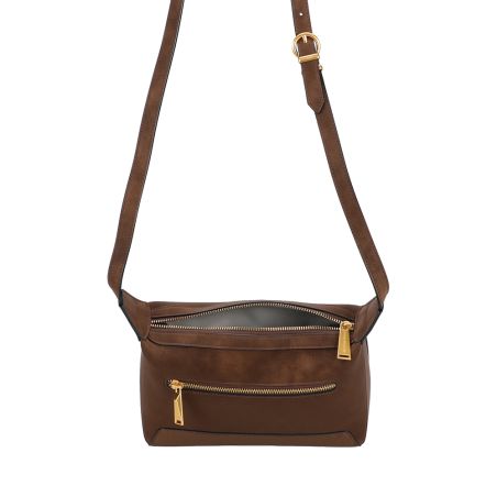 Sac Bandoulière Madelena en Croûte de Cuir