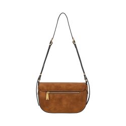 Sac Epaule à Rabat Madelena en Croûte de Cuir