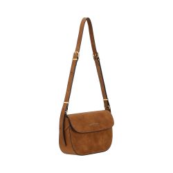 Sac Epaule à Rabat Madelena en Croûte de Cuir