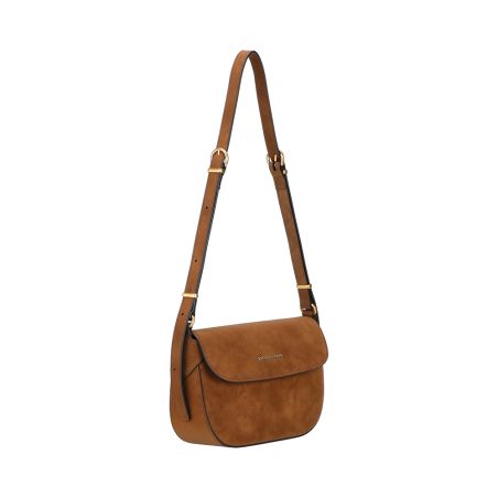 Sac Epaule à Rabat Madelena en Croûte de Cuir