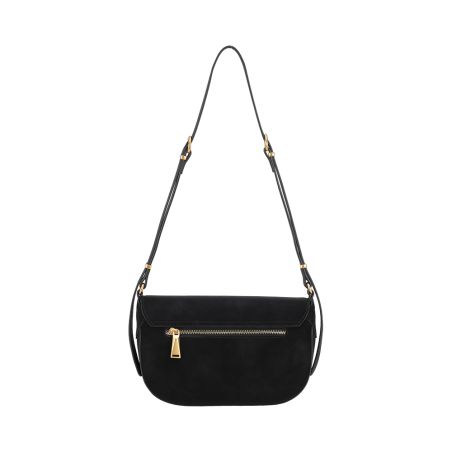 Sac Epaule à Rabat Madelena en Croûte de Cuir