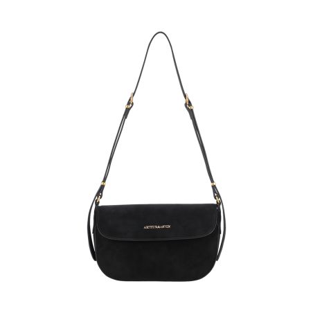 Sac Epaule à Rabat Madelena en Croûte de Cuir