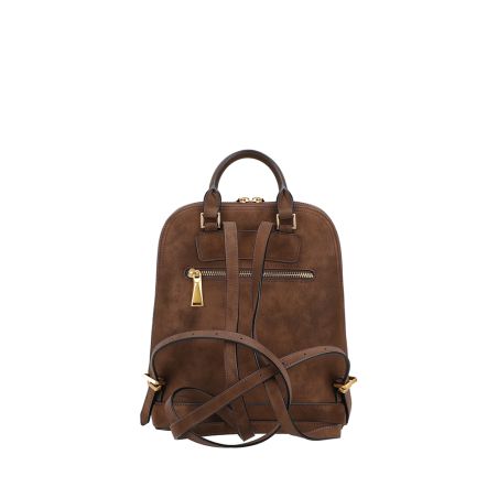 Sac à Dos Moyen Modèle Madelena en Croûte de Cuir