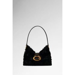 Mini Sac Porté Epaule Camden en Fausse Fourrure