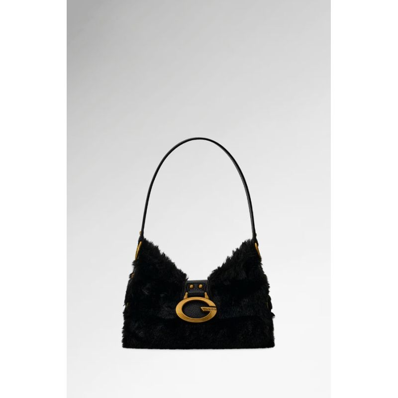 Mini Sac Porté Epaule Camden en Fausse Fourrure