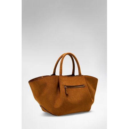 Sac à MainAllegra Effet Daim