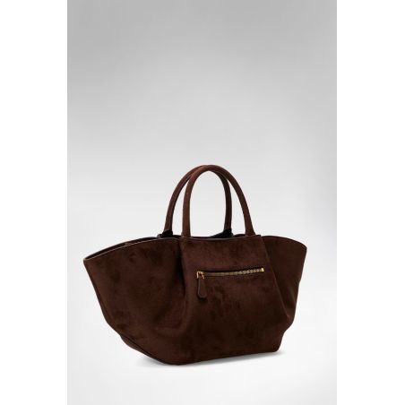 Sac à MainAllegra Effet Daim