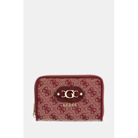 Petit Portefeuille Samantha Logo en Toile