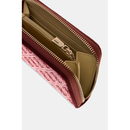 Petit Portefeuille Samantha Logo en Toile