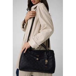 Sac à main Ella Logo Noir en Synthétique