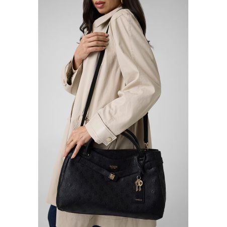 Sac à main Ella Logo Noir en Synthétique