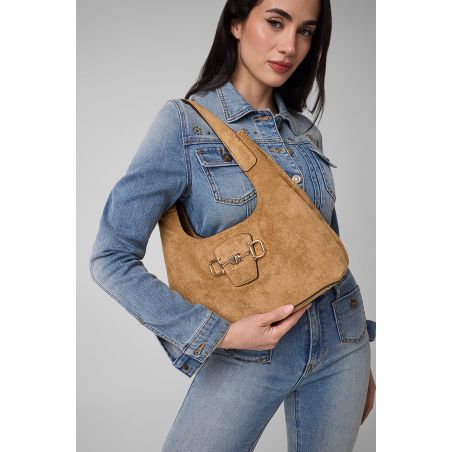 Sac hobo épaule Sunset façon Suede