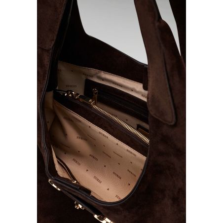 Grand sac hobo épaule Sunset façon Suede