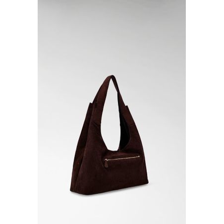 Grand sac hobo épaule Sunset façon Suede