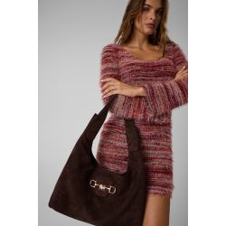 Grand sac hobo épaule Sunset façon Suede