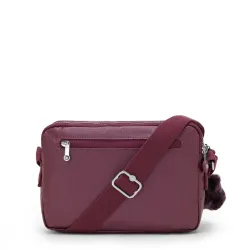 Sac Travers Abanu M Beige Pearl en Toile - Kipling