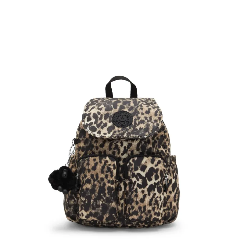 Sac à Dos City Pocket Mini Wild Leopard en Toile