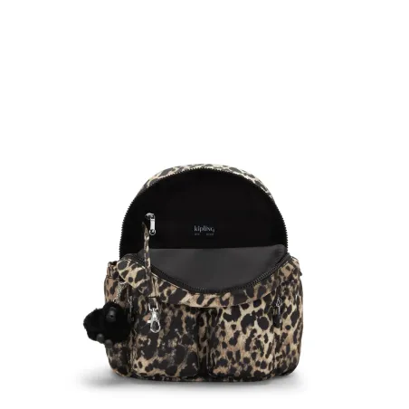 Sac à Dos City Pocket Mini Wild Leopard en Toile