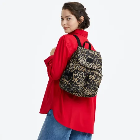 Sac à Dos City Pocket S Wild Leopard en Toile
