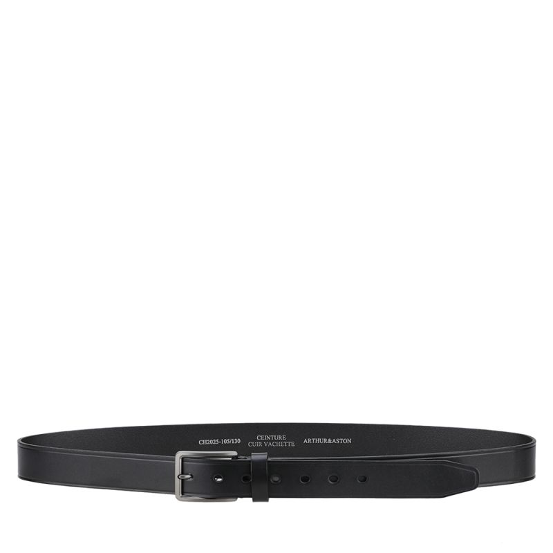 copie de Ceinture Arthur&Aston en cuir lisse et boucle carré